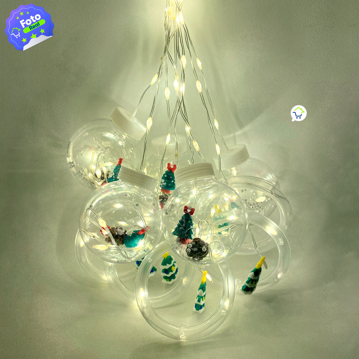 Cortina Intercalada Navidad 3 mts