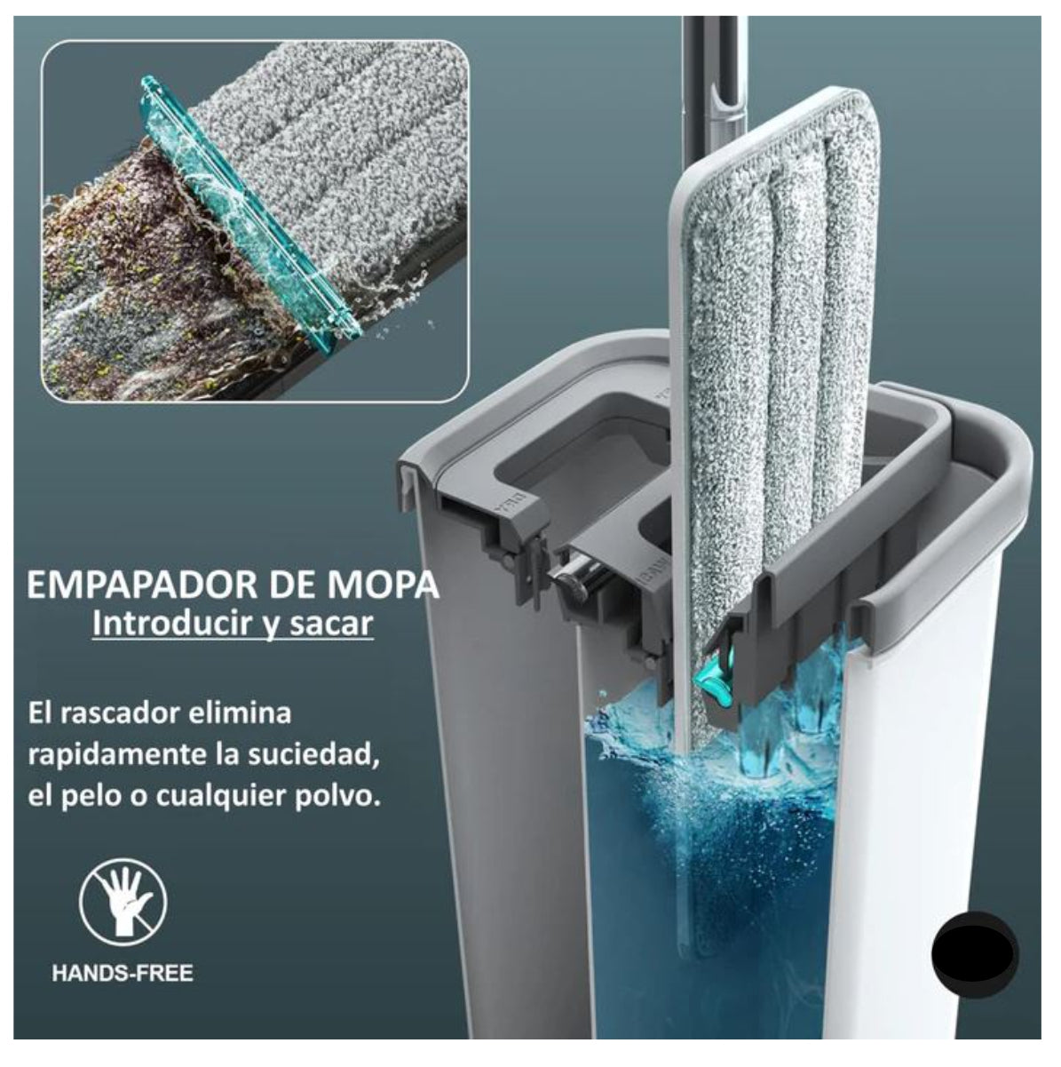 Trapero Mopa Plano Con Balde