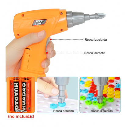 Taladro 3D Para Niños 4 En 1