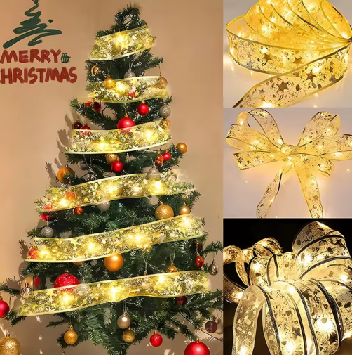 Cinta De Luz Mágica Navideña