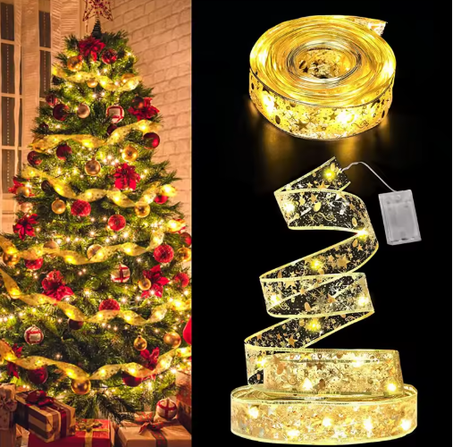 Cinta De Luz Mágica Navideña